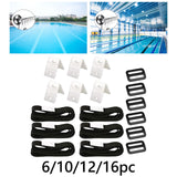 Maxbell Solar Cover Reel Attachment Set Wear Resistant for Swimming Pool 6 Sets