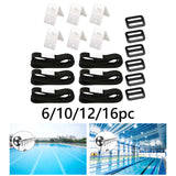 Maxbell Solar Cover Reel Attachment Set Wear Resistant for Swimming Pool 6 Sets