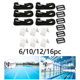 Maxbell Solar Cover Reel Attachment Set Wear Resistant for Swimming Pool 6 Sets