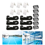 Maxbell Solar Cover Reel Attachment Set Wear Resistant for Swimming Pool 6 Sets