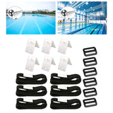 Maxbell Solar Cover Reel Attachment Set Wear Resistant for Swimming Pool 6 Sets