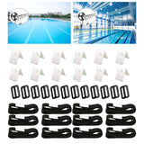 Maxbell Solar Cover Reel Attachment Set Wear Resistant for Swimming Pool 12 Sets