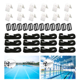 Maxbell Solar Cover Reel Attachment Set Wear Resistant for Swimming Pool 12 Sets