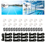 Maxbell Solar Cover Reel Attachment Set Wear Resistant for Swimming Pool 16 Sets