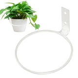 Maxbell Flower Pot Ring Iron Hanging Basket Bracket for Indoor Outdoor Patio Balcony 4inch