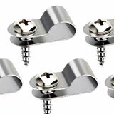 Maxbell 100 Pieces Fence Cage Mounting Clips Aluminum Sturdy Livestock Fencing Clips