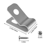 Maxbell 100 Pieces Fence Cage Mounting Clips Aluminum Sturdy Livestock Fencing Clips