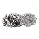 Maxbell 100 Pieces Fence Cage Mounting Clips Aluminum Sturdy Livestock Fencing Clips