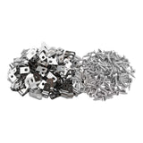 Maxbell 100 Pieces Fence Cage Mounting Clips Aluminum Sturdy Livestock Fencing Clips
