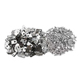 Maxbell 100 Pieces Fence Cage Mounting Clips Aluminum Sturdy Livestock Fencing Clips