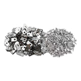 Maxbell 100 Pieces Fence Cage Mounting Clips Aluminum Sturdy Livestock Fencing Clips