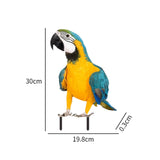 Maxbell Parrot Ground Stake Acrylic Sturdy Decorative Stake for Porch Courtyard Lawn