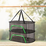 Maxbell Outdoor Hanging Drying Net Sturdy Multifunction for Tea Tableware Dried Fish Double Layer