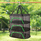 Maxbell Outdoor Hanging Drying Net Sturdy Multifunction for Tea Tableware Dried Fish Three Layer