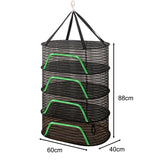Maxbell Outdoor Hanging Drying Net Sturdy Multifunction for Tea Tableware Dried Fish Four Layer