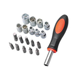 Maxbell Ratchet Screwdriver Tool Sturdy High Strength Steel Narrow Space Screwdriver 20 Piece
