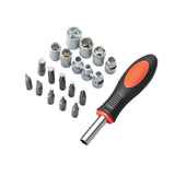 Maxbell Ratchet Screwdriver Tool Sturdy High Strength Steel Narrow Space Screwdriver 20 Piece