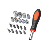 Maxbell Ratchet Screwdriver Tool Sturdy High Strength Steel Narrow Space Screwdriver 20 Piece