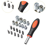 Maxbell Ratchet Screwdriver Tool Sturdy High Strength Steel Narrow Space Screwdriver 20 Piece