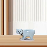 Maxbell Cat Shaped Planter Pot Cactus Cute Kitten Flowerpot for Office Bedroom Table Blue