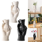 Maxbell Ceramic Vase for Flowers Art Desktop Vase for Housewarming Table Living Room White