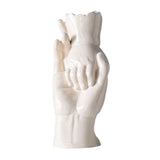 Maxbell Ceramic Vase for Flowers Art Desktop Vase for Housewarming Table Living Room White