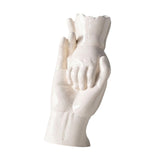 Maxbell Ceramic Vase for Flowers Art Desktop Vase for Housewarming Table Living Room White