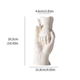 Maxbell Ceramic Vase for Flowers Art Desktop Vase for Housewarming Table Living Room White