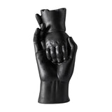 Maxbell Ceramic Vase for Flowers Art Desktop Vase for Housewarming Table Living Room Black