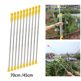 Maxbell 10 Pieces Replacement Sprayer Wand Stainless Steel Agricultural Sprayer Pole 70cm to 130cm