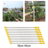 Maxbell 10 Pieces Replacement Sprayer Wand Stainless Steel Agricultural Sprayer Pole 70cm to 130cm
