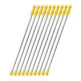 Maxbell 10 Pieces Replacement Sprayer Wand Stainless Steel Agricultural Sprayer Pole 70cm to 130cm