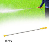 Maxbell 10 Pieces Replacement Sprayer Wand Stainless Steel Agricultural Sprayer Pole 70cm to 130cm