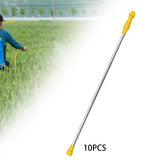 Maxbell 10 Pieces Replacement Sprayer Wand Stainless Steel Agricultural Sprayer Pole 70cm to 130cm