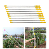 Maxbell 10 Pieces Replacement Sprayer Wand Stainless Steel Agricultural Sprayer Pole 70cm to 130cm