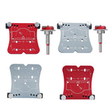 Maxbell 35mm Hinge Hole Opener Woodworking Flexible Hinge Drilling Positioning Plate Red  Drill Bit