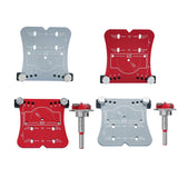 Maxbell 35mm Hinge Hole Opener Woodworking Flexible Hinge Drilling Positioning Plate Red  Drill Bit