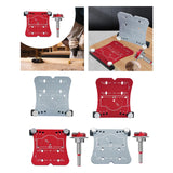 Maxbell 35mm Hinge Hole Opener Woodworking Flexible Hinge Drilling Positioning Plate Red  Drill Bit
