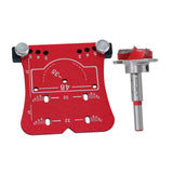 Maxbell 35mm Hinge Hole Opener Woodworking Flexible Hinge Drilling Positioning Plate Red  Drill Bit