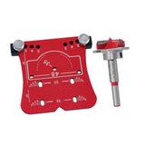 Maxbell 35mm Hinge Hole Opener Woodworking Flexible Hinge Drilling Positioning Plate Red  Drill Bit