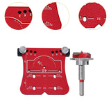 Maxbell 35mm Hinge Hole Opener Woodworking Flexible Hinge Drilling Positioning Plate Red  Drill Bit