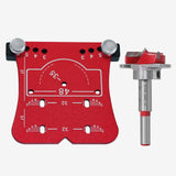 Maxbell 35mm Hinge Hole Opener Woodworking Flexible Hinge Drilling Positioning Plate Red  Drill Bit