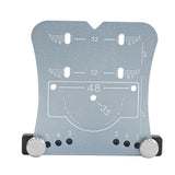 Maxbell 35mm Hinge Hole Opener Woodworking Flexible Hinge Drilling Positioning Plate Silver