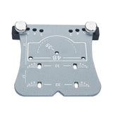 Maxbell 35mm Hinge Hole Opener Woodworking Flexible Hinge Drilling Positioning Plate Silver