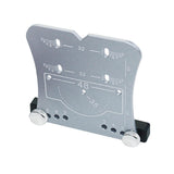 Maxbell 35mm Hinge Hole Opener Woodworking Flexible Hinge Drilling Positioning Plate Silver