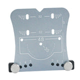 Maxbell 35mm Hinge Hole Opener Woodworking Flexible Hinge Drilling Positioning Plate Silver