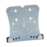Maxbell 35mm Hinge Hole Opener Woodworking Flexible Hinge Drilling Positioning Plate Silver