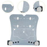 Maxbell 35mm Hinge Hole Opener Woodworking Flexible Hinge Drilling Positioning Plate Silver