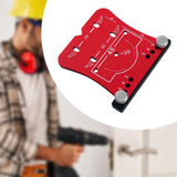 Maxbell 35mm Hinge Hole Opener Woodworking Flexible Hinge Drilling Positioning Plate Red
