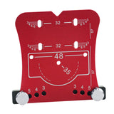 Maxbell 35mm Hinge Hole Opener Woodworking Flexible Hinge Drilling Positioning Plate Red